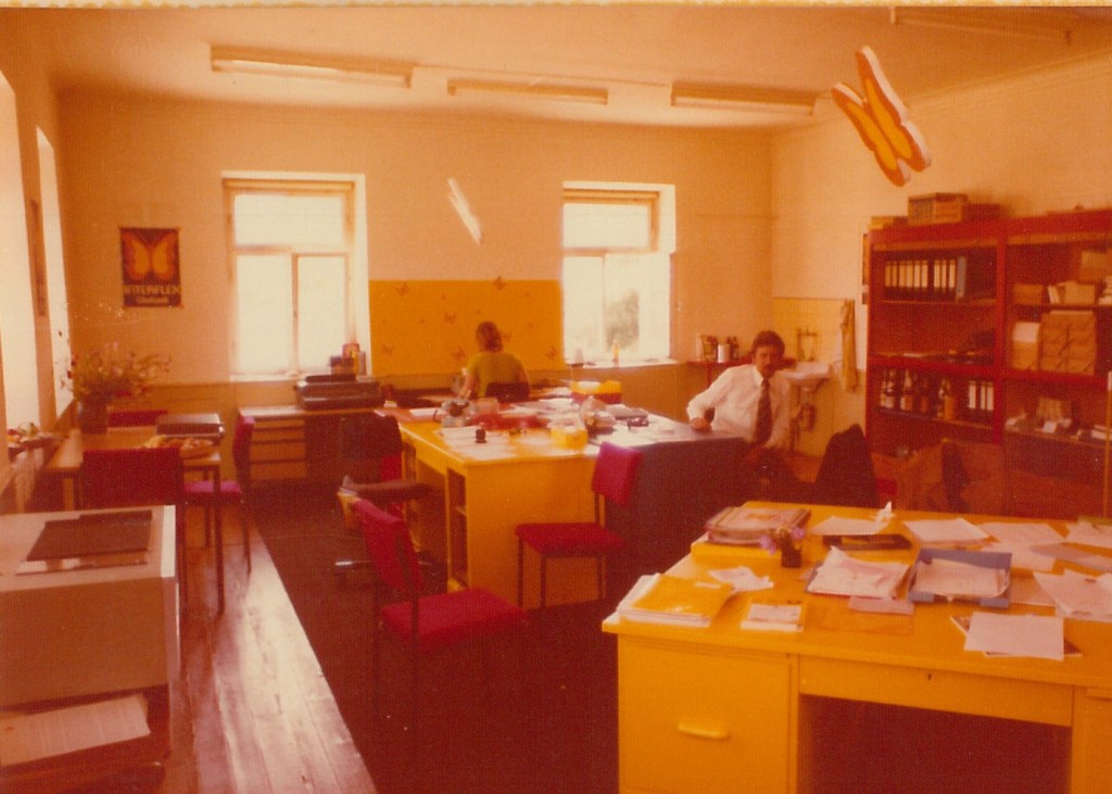 Begin van Interflex in het Duitse Durchhausen, bijvoorbeeld in het schoolgebouw. 