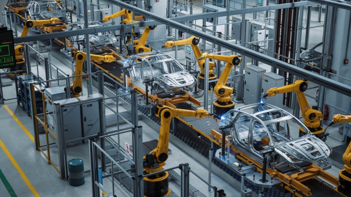 Produktionsstraße für Automobile