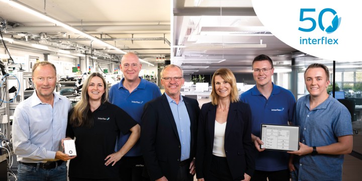 Eine Gruppe von Interflex Mitarbeitenden