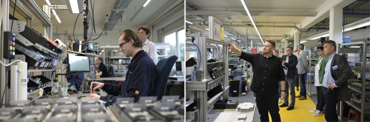 Betriebsrundgang in der Hardware Produktion am Standort Durchhausen