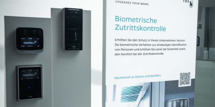Produktstele (Zutrittskontrolle) auf dem Interflex Customer Solution Day 2024