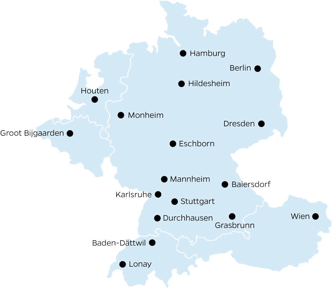 Interflex-Standort-Karte
