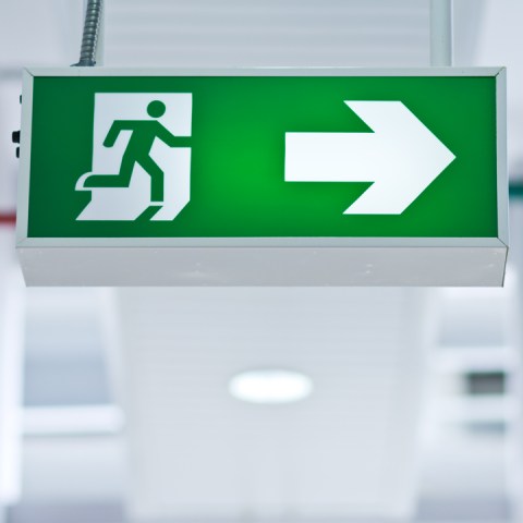 Notausgang-Schild