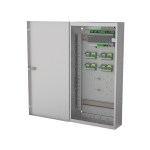 Half zijaanzicht van de controller IF-4077 met de deur open