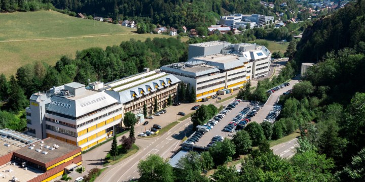 Luftaufnahme vom Vega-Betriebsgelände