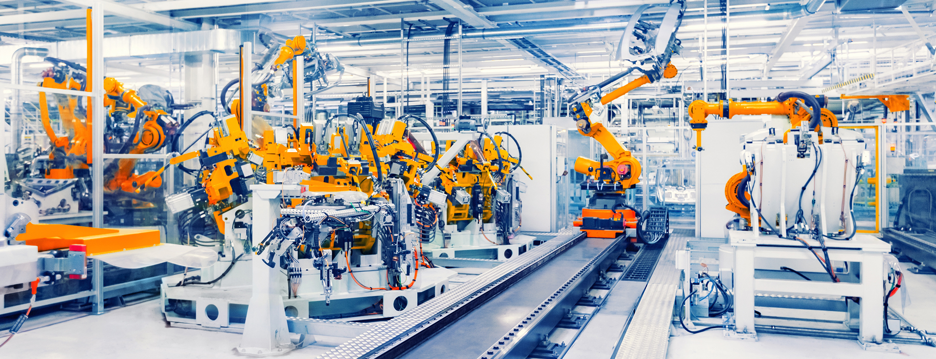 Robotergestützte Fertigungslinie