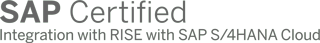 SAP Certified with RISE with SAP S/4HANA Cloud Badge